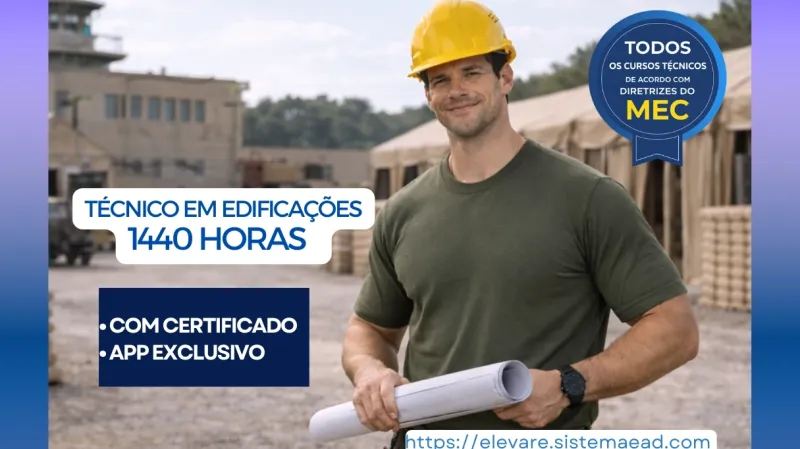TÉCNICO EM EDIFICAÇÕES 1440 HORAS